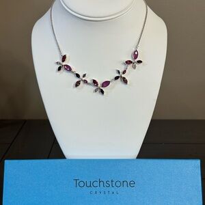 🌸 Orchid Dream Necklace – Touchstone Crystal by Swarovski 🌸
